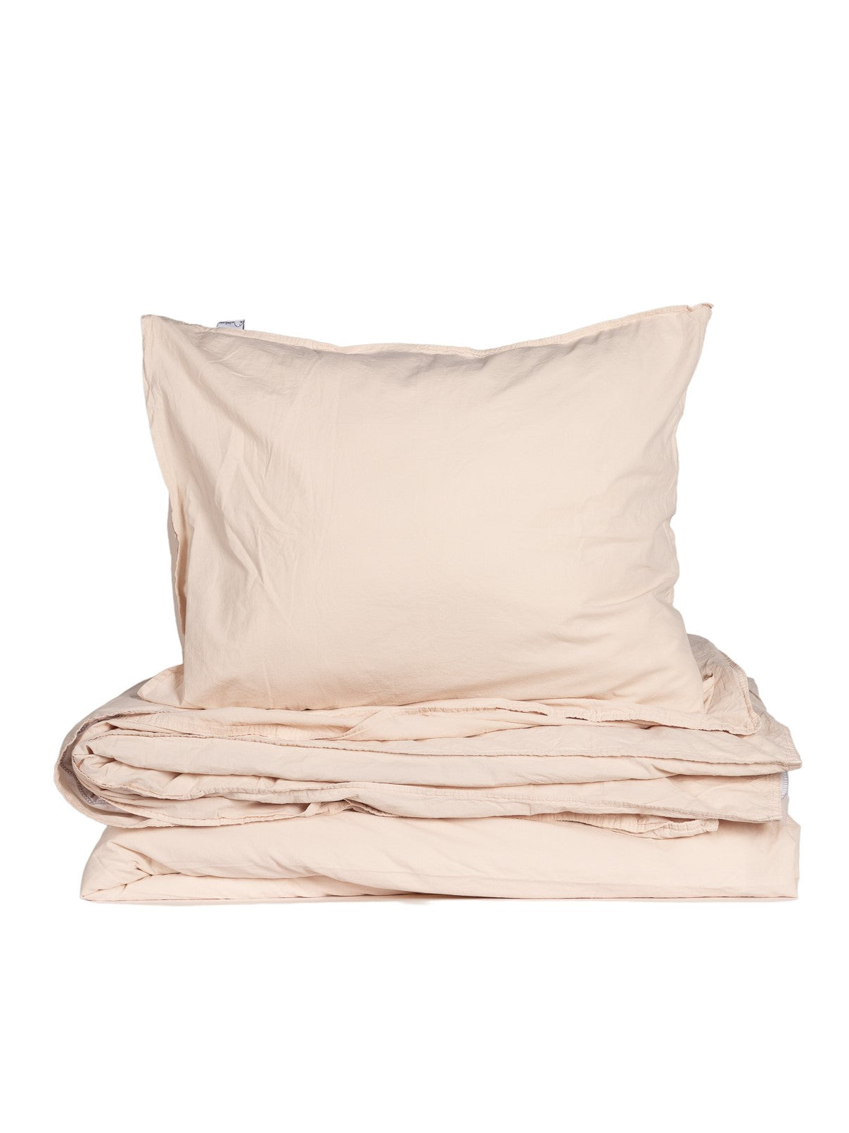 Crinkle Påslakanset, Nude Pink