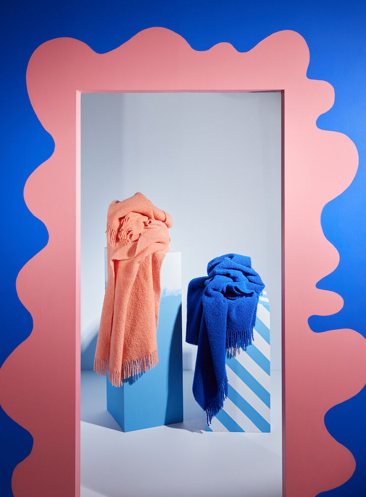 Franca Pläd, Peach Pink, 130x170 cm