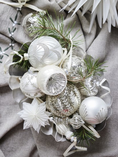 Julgranskula Perline, Silver, 8 cm