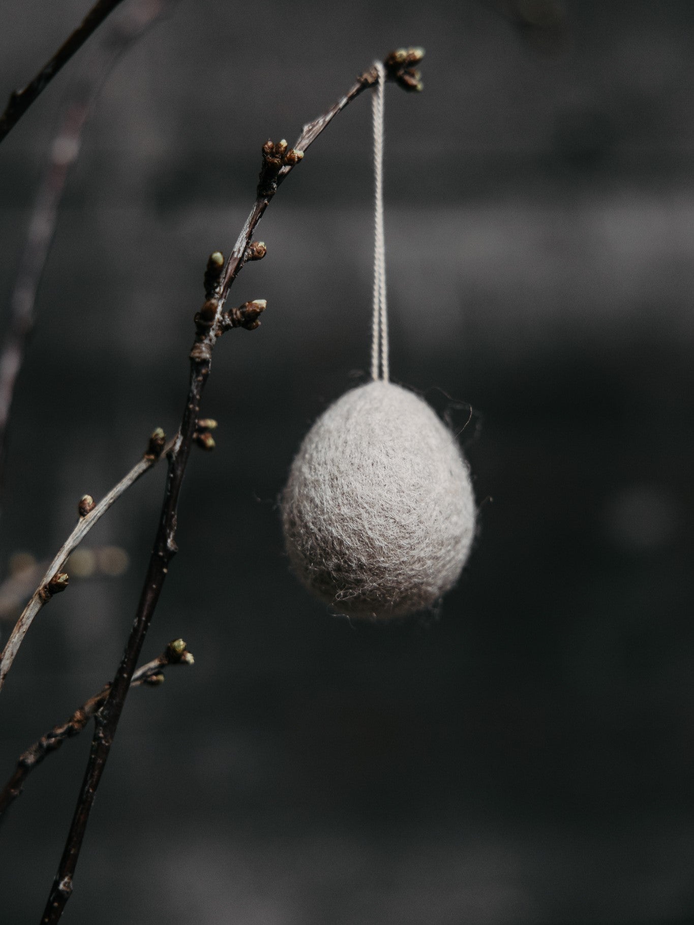 Ullås Tovat Ägg, Beige, 5 cm