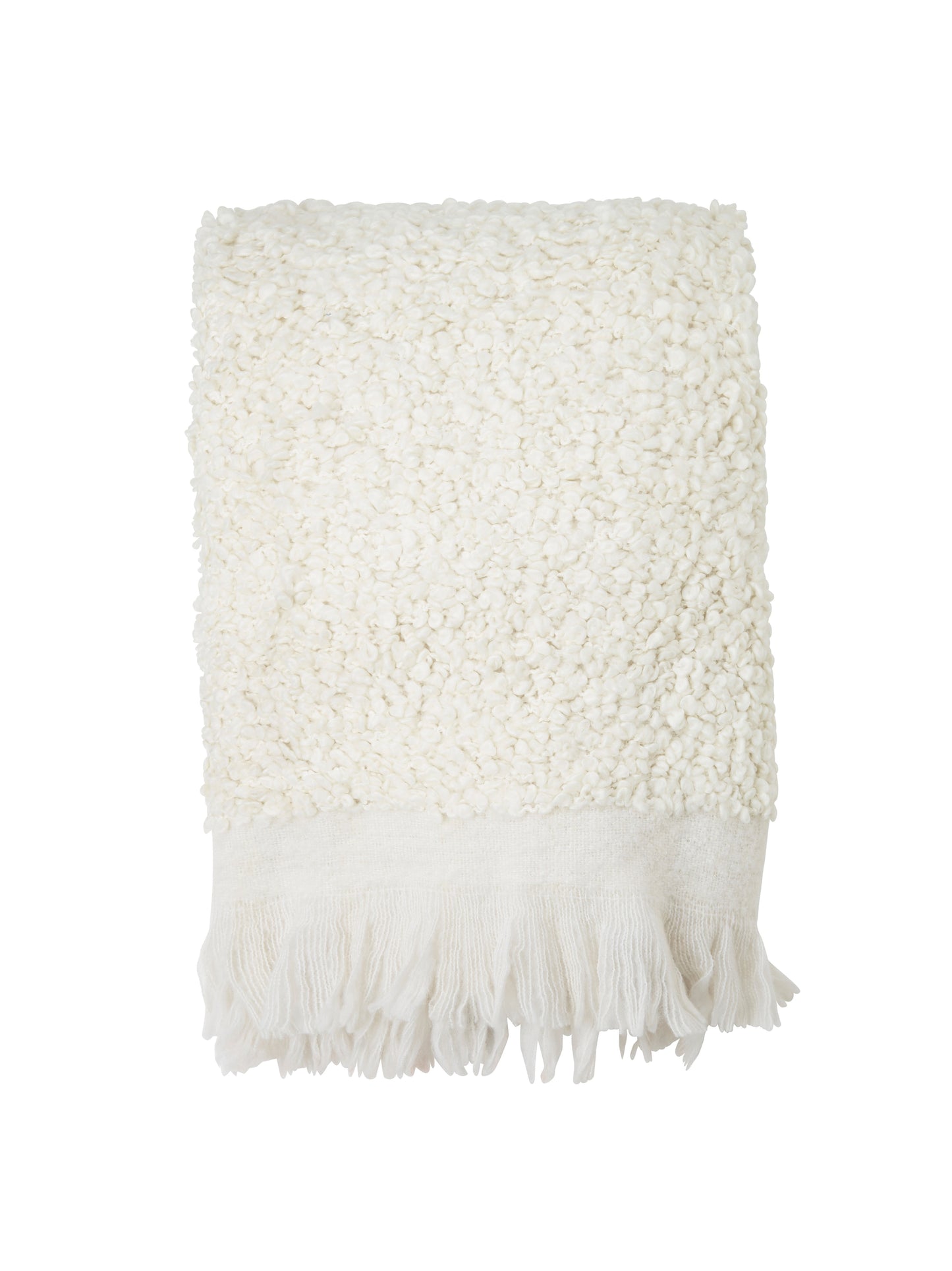 Nalia Pläd, 125x150 cm, Offwhite