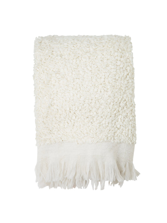 Nalia Pläd, 125x150 cm, Offwhite