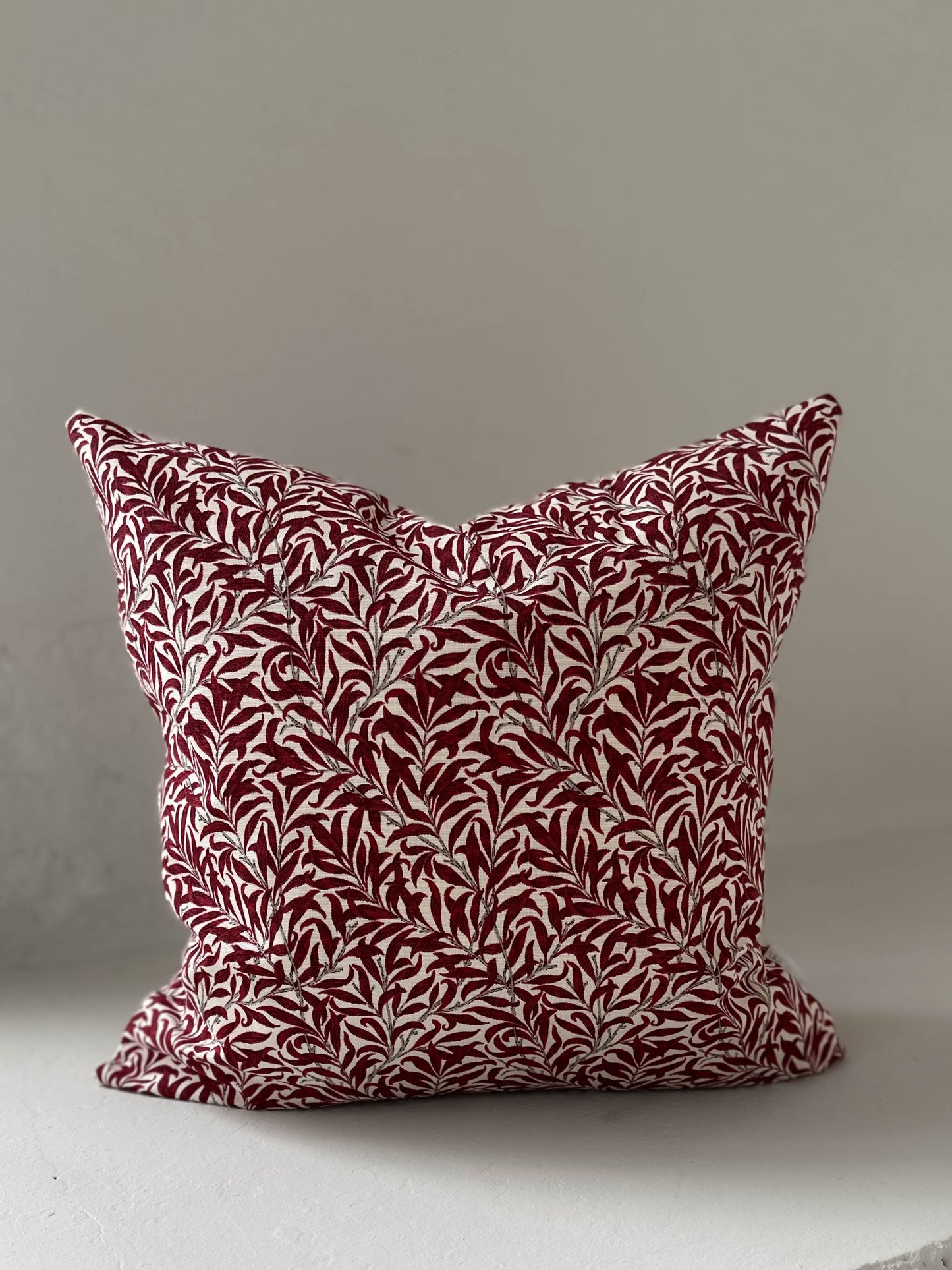 Kuddfodral Ramas Röd/Offwhite