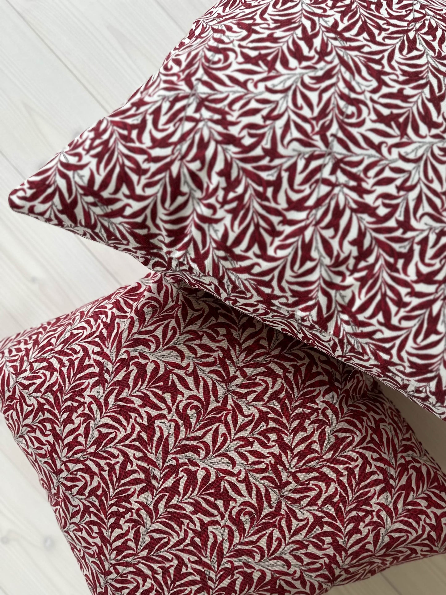 Kuddfodral Ramas Röd/Natur