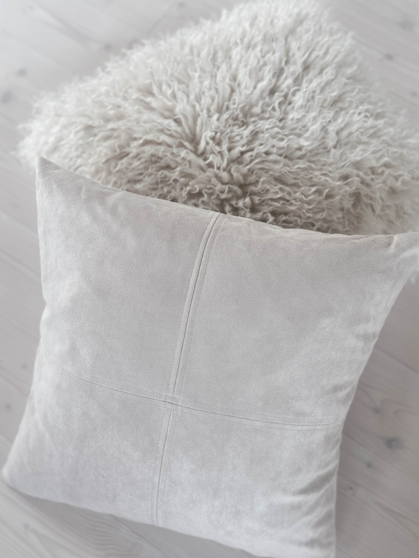 Curli Kuddfodral, 48x48 cm, Offwhite