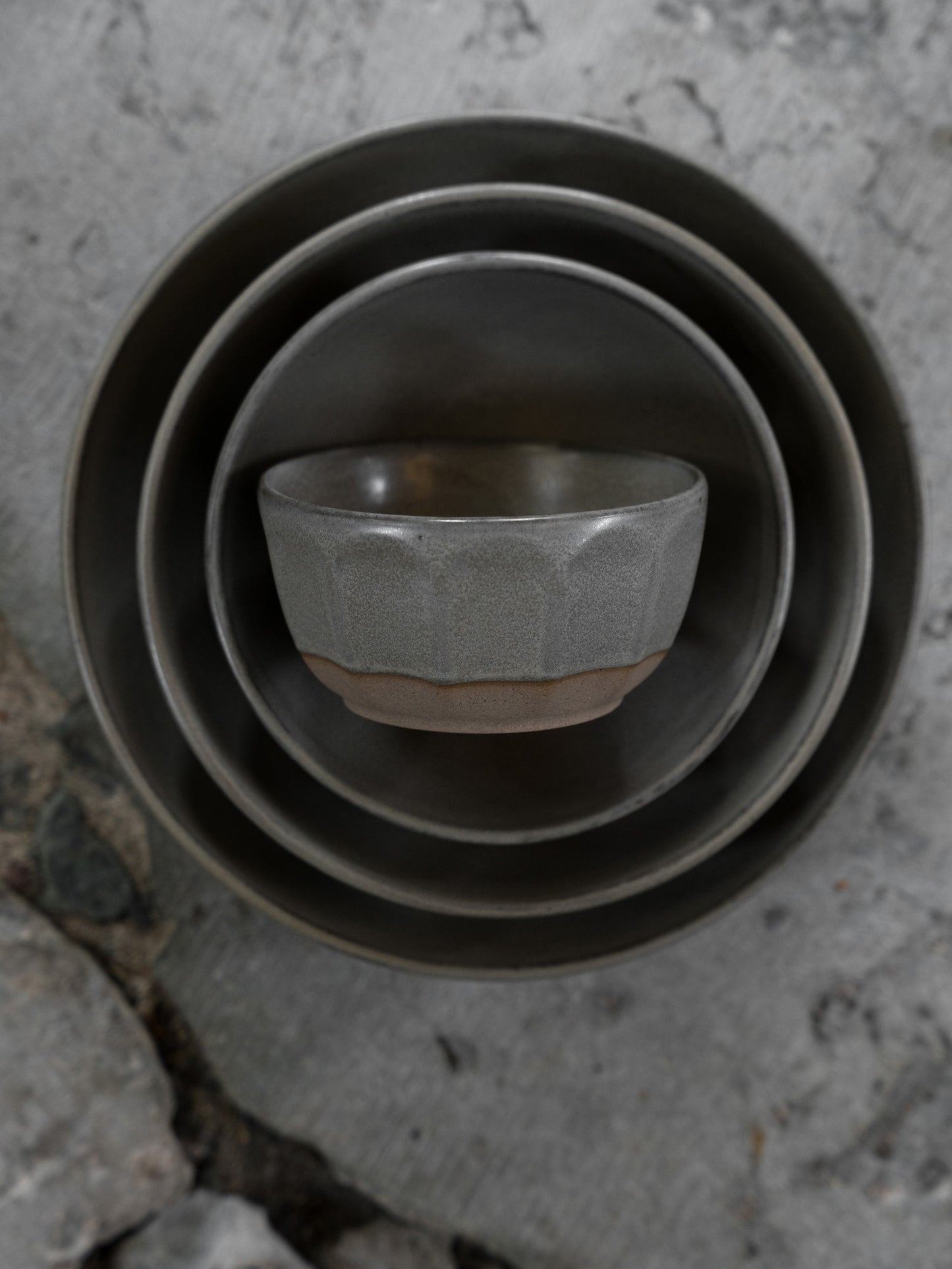ERNST Skål 16 cm, Grå/Natur