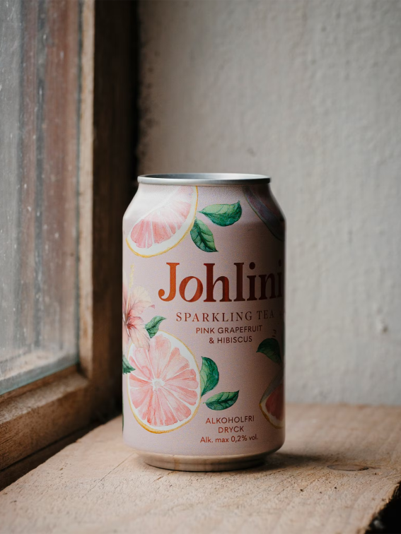 Sparkling Tea Pink Grapefruit & Hibiscus