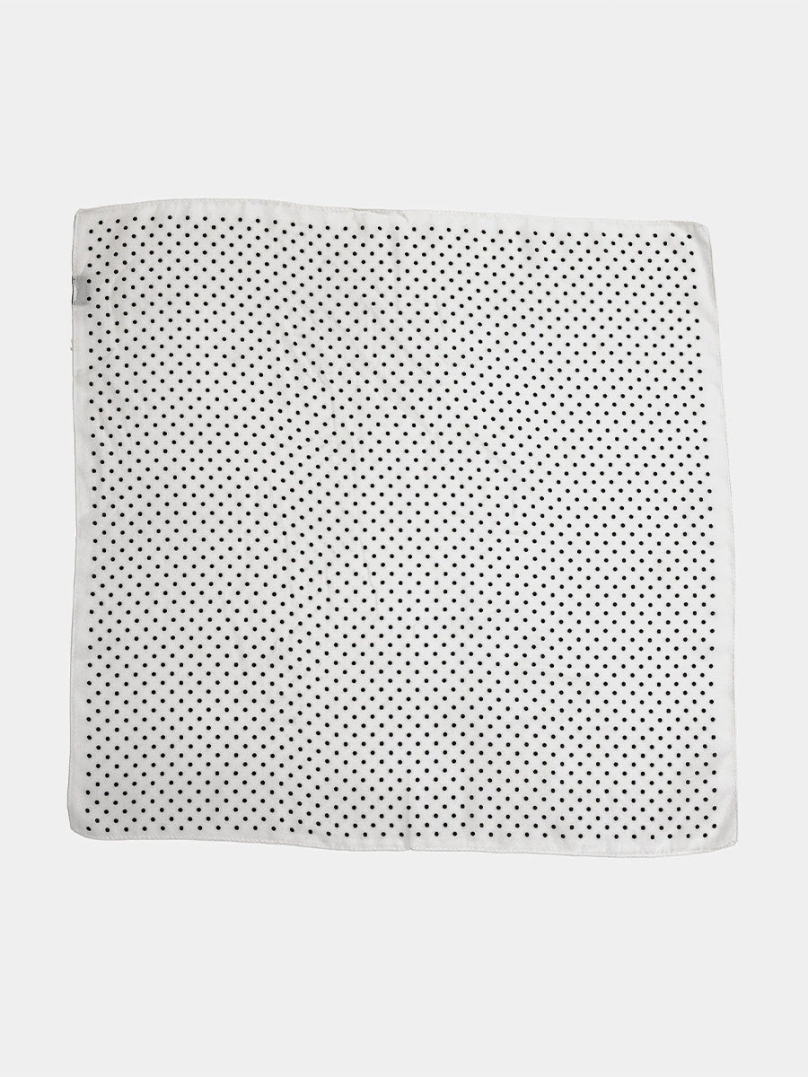 Dot Scarf, Offwhite/Black