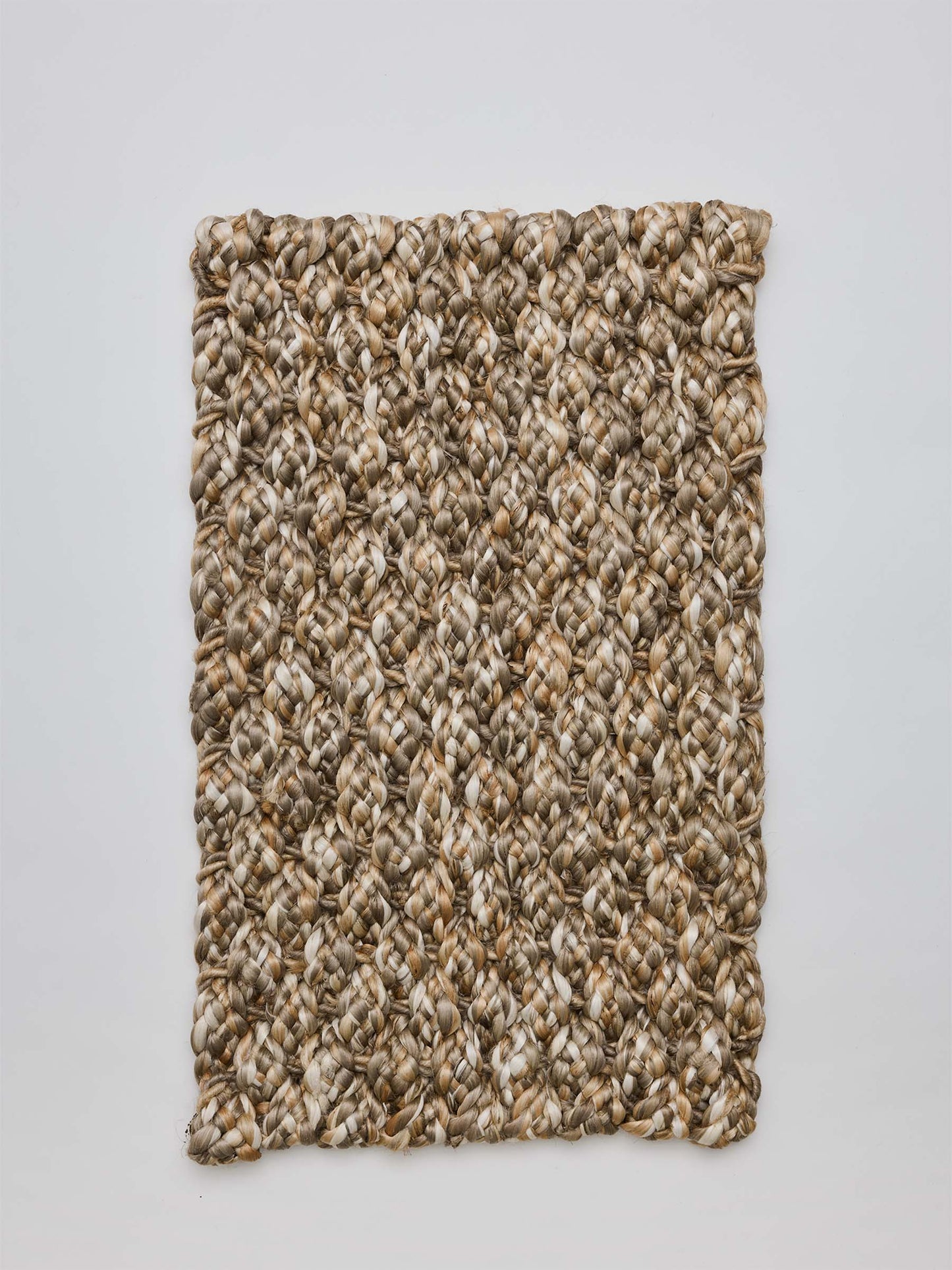 Flätad Dörrmatta i Jute, Multi