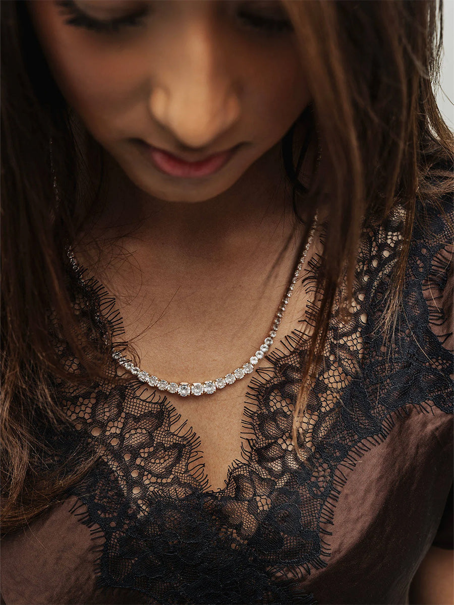 Cath Strass Halsband, Gold