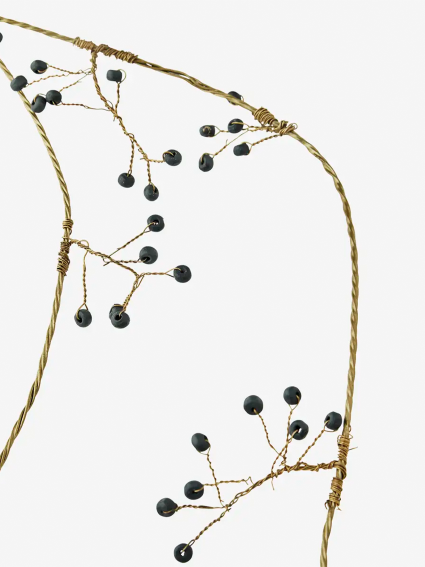 Girland 150 cm, Metall med Pärlor