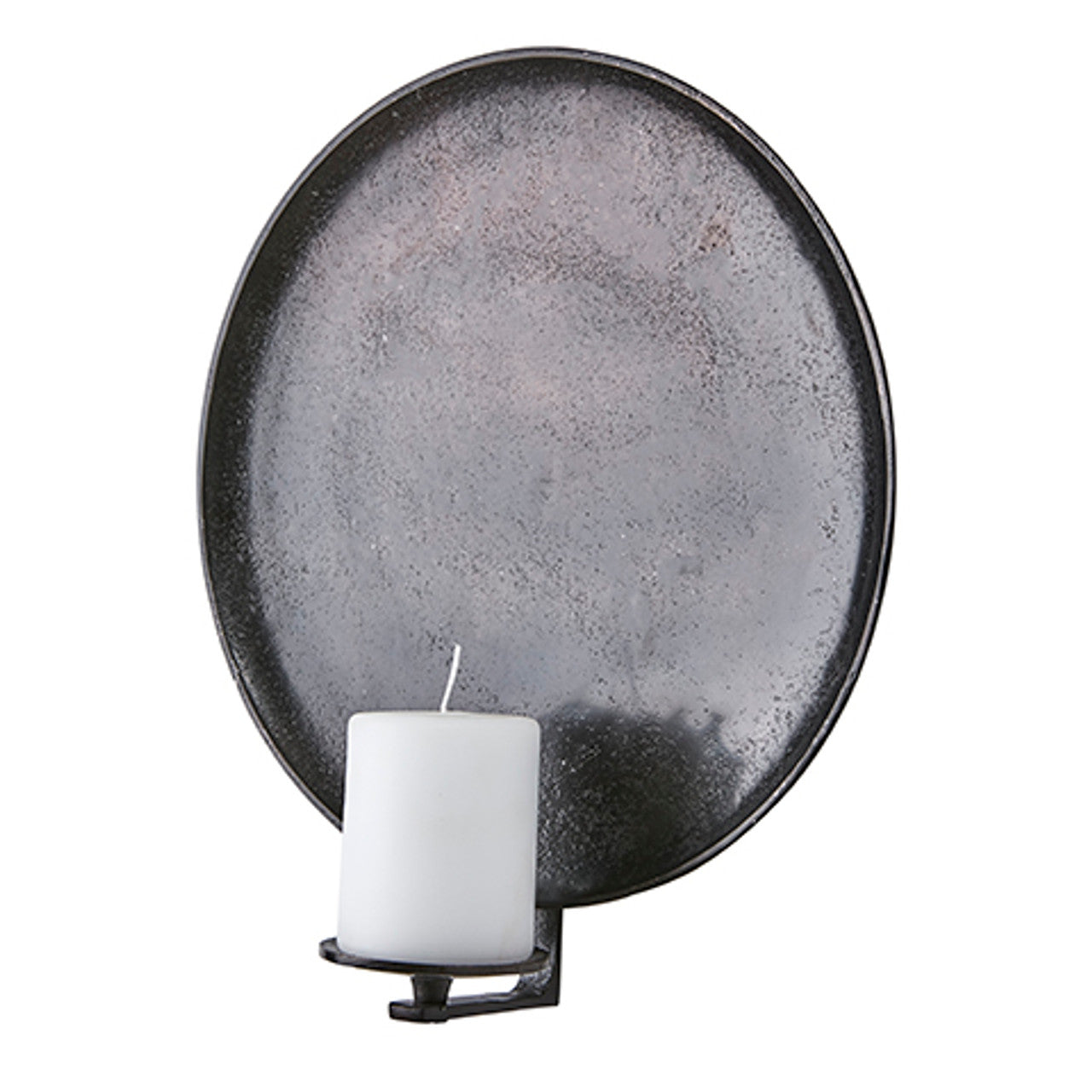 Väggljusstake Rund Svart