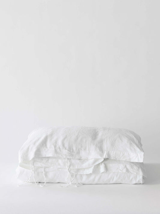 Påslakan Linne, 150x200 cm, Bleached White