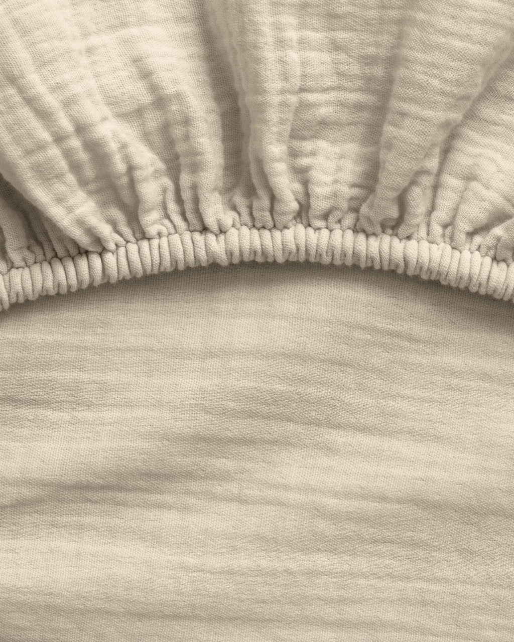 Muslin Dra-På-Lakan, Olive, 180x200 cm