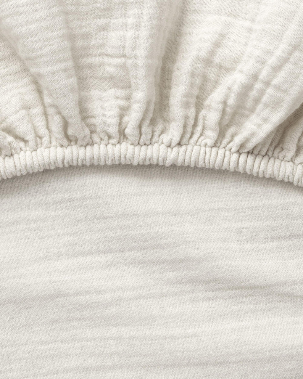 Muslin Dra-På-Lakan, Eggshell, 180x200 cm