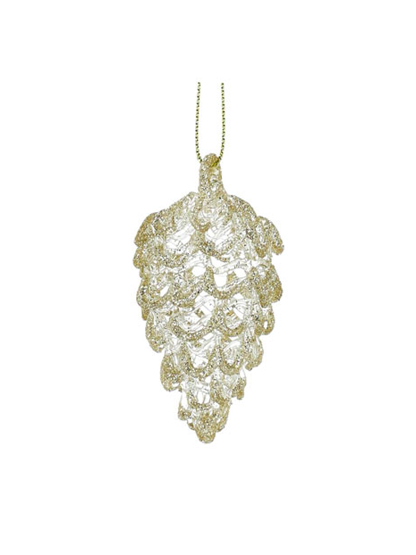 Julgranskula Kotte 3x7 cm, Silver