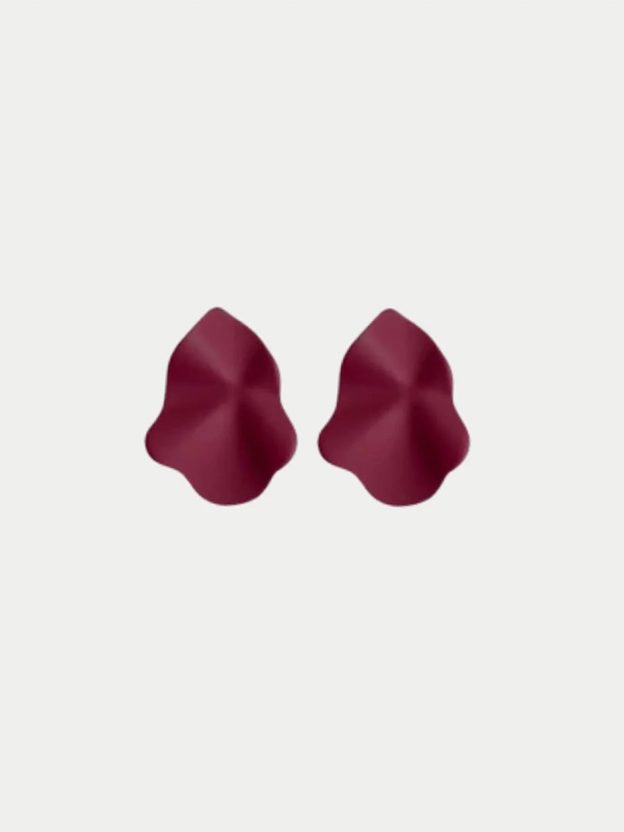 Lip Örhängen, Small, Burgundy