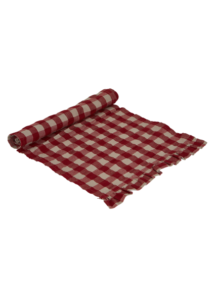 Lisa Rutig Löpare, 40x140 cm, Röd