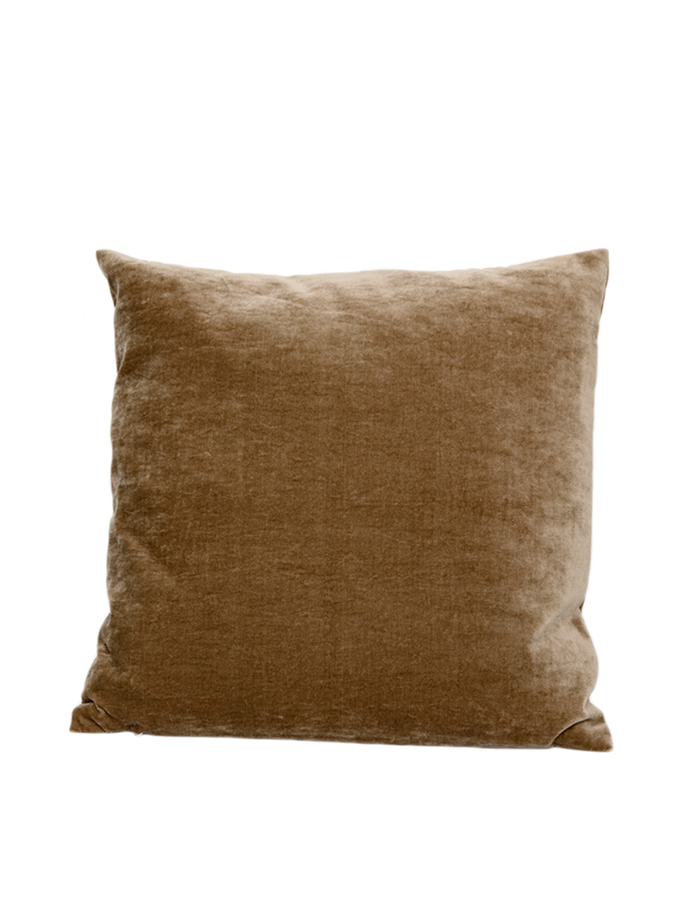 Vattrad Sammet Kuddfodral, Sand, 50x50 cm