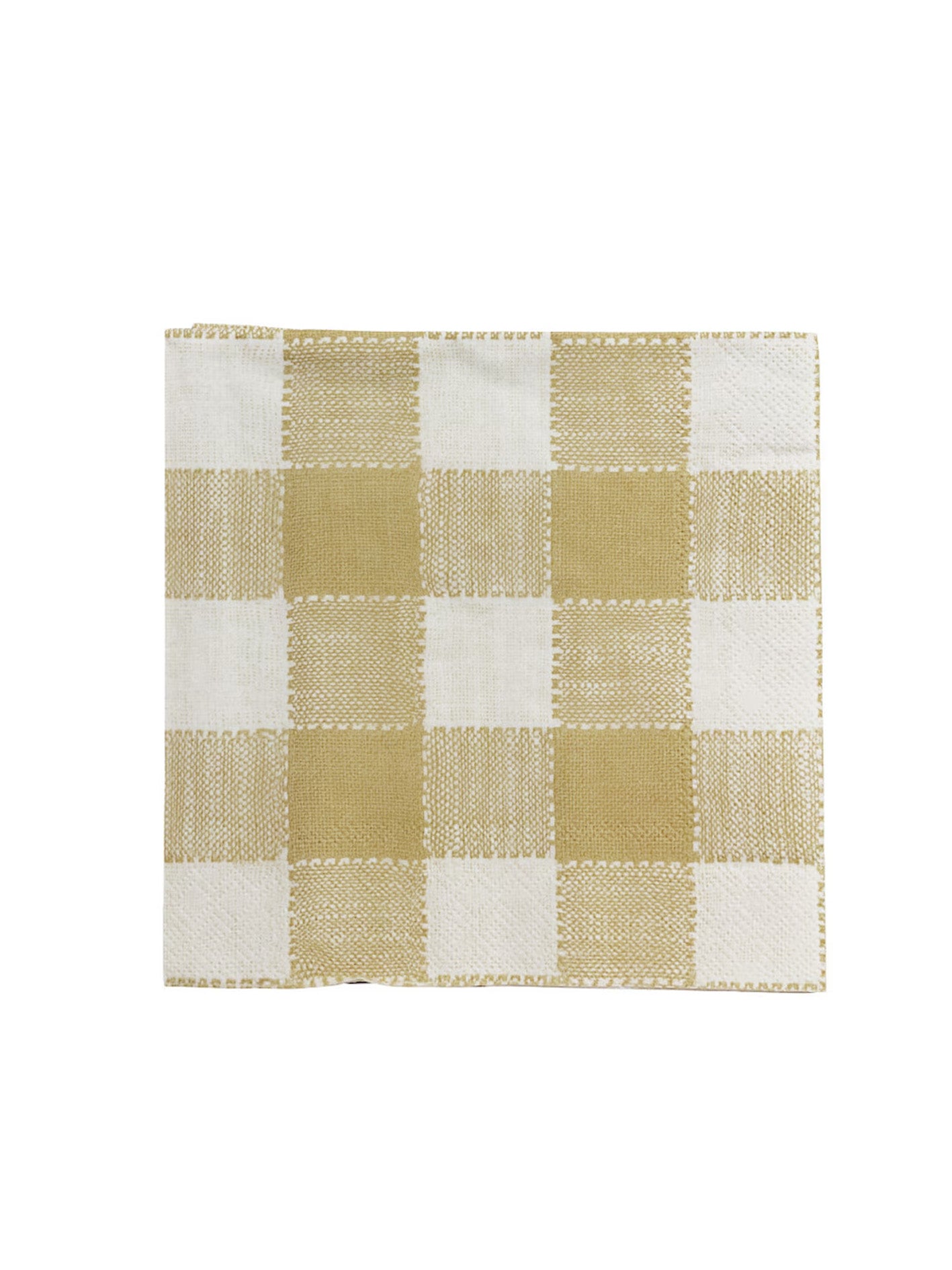 Pappersservetter. Gul Ruta