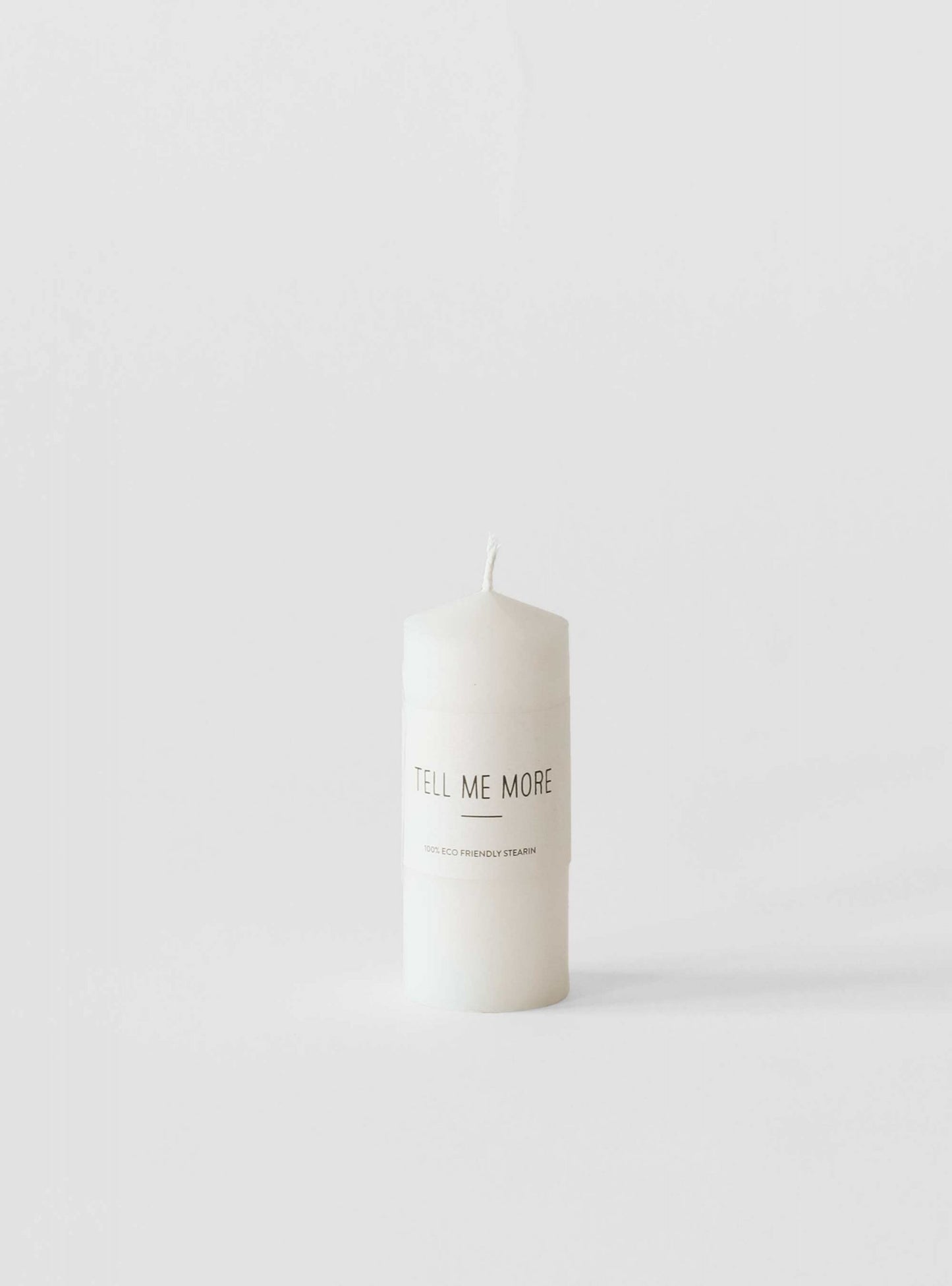 Blockljus Stearin, Small, Vit