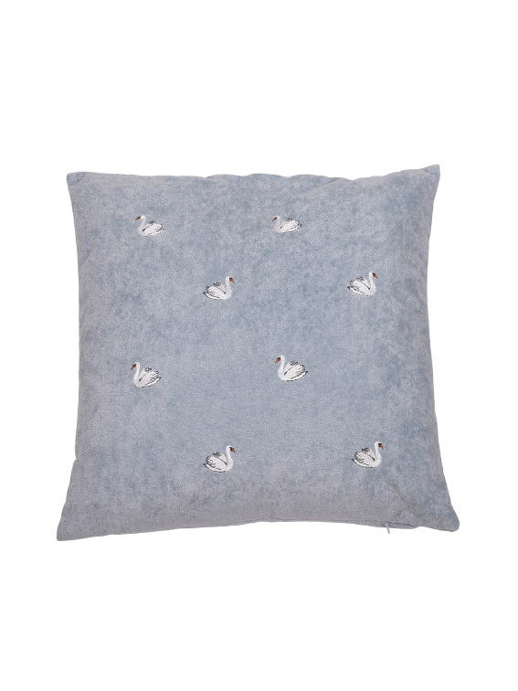Svan Kuddfodral, 48x48 cm, Blå