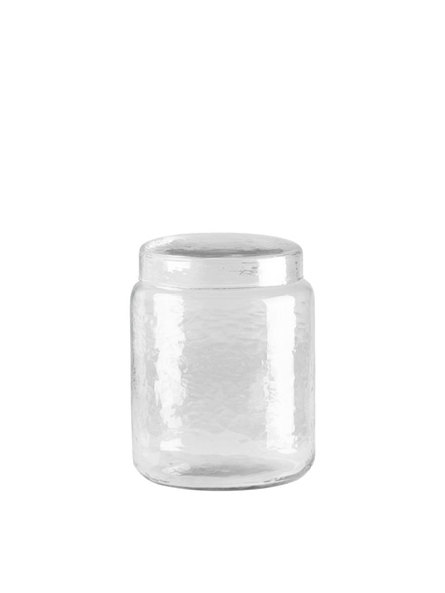 Glasburk med Lock, 16 cm