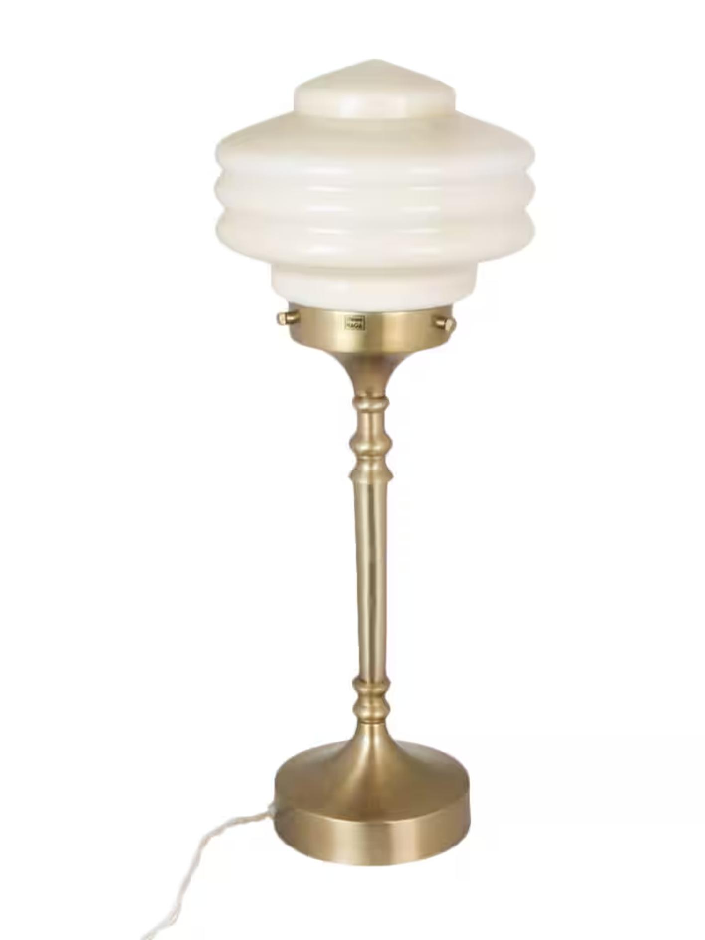 Bordslampa Valter, Mässing/Opalglas Beige