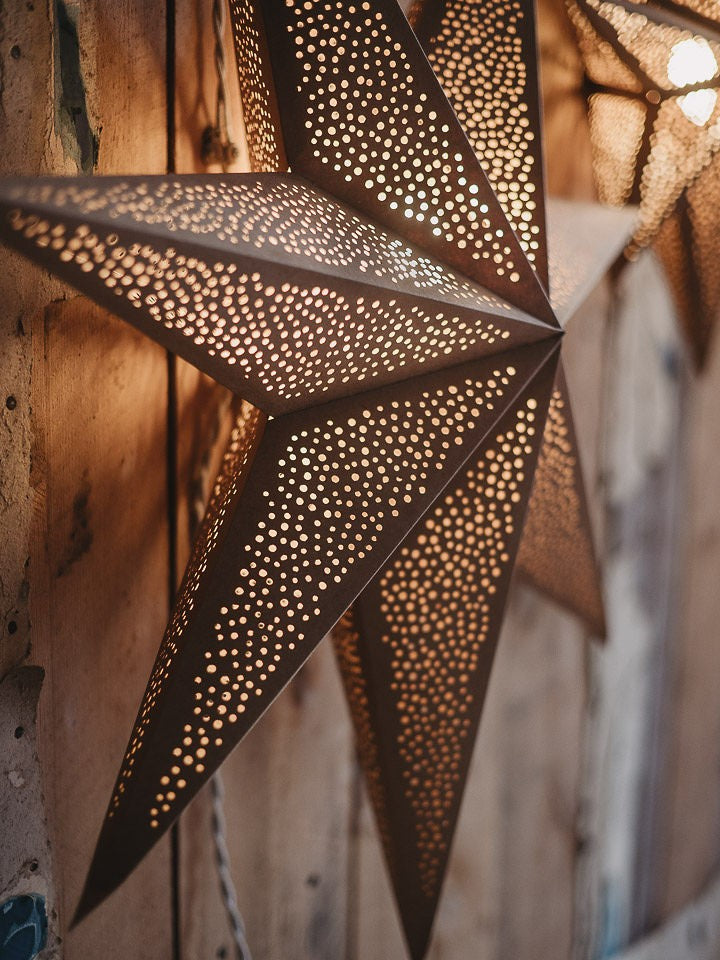 Adventsstjärna Cornelia 90, Brun