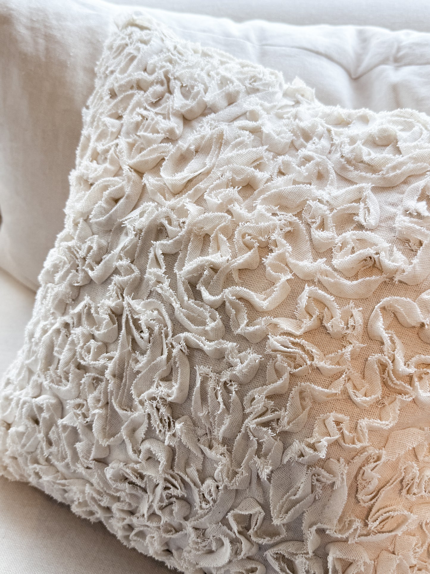 Ines Kuddfodral 45x45 cm, Offwhite