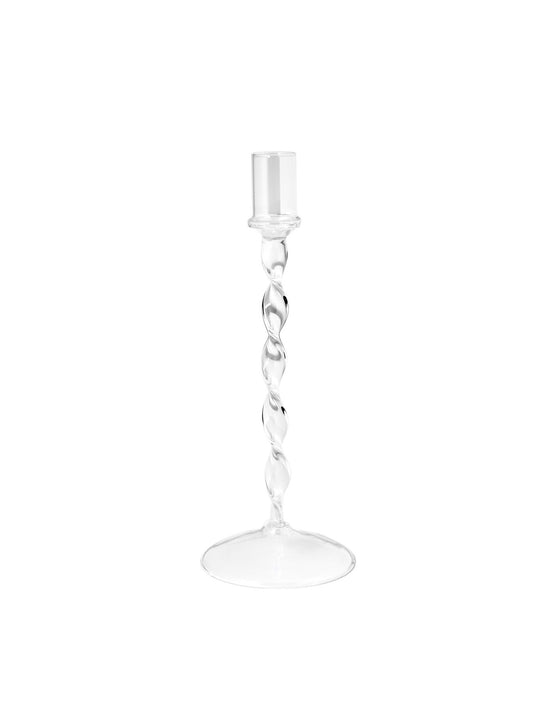 Tvistad Ljusstake Glas, 24 cm