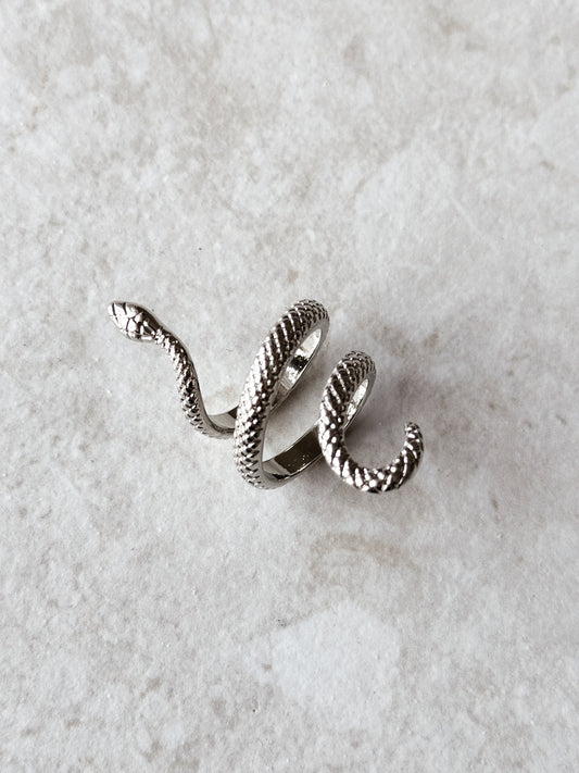 Snake Ring, Silver