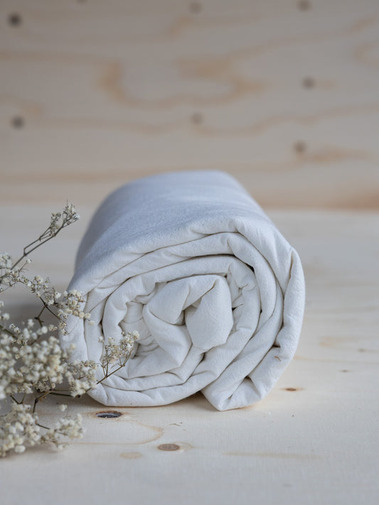 Crinkle Lakan, 240x260 cm, Offwhite