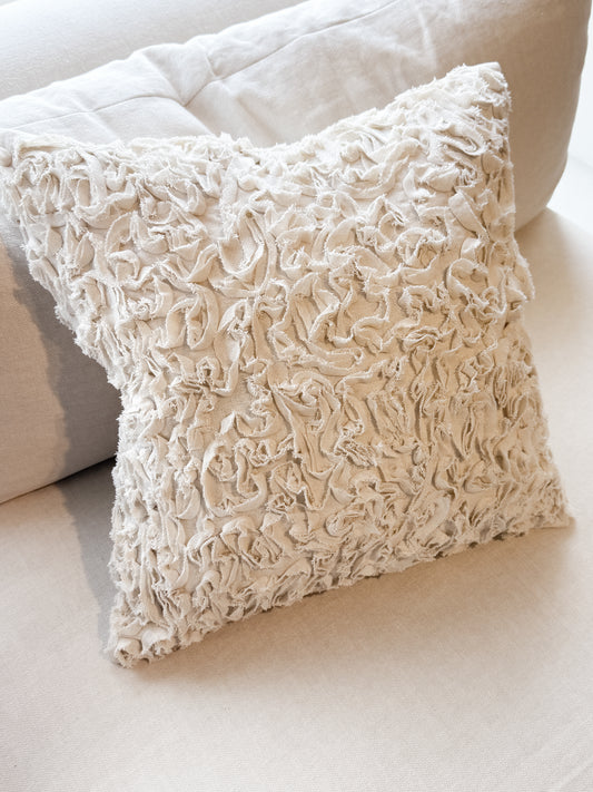 Ines Kuddfodral 45x45 cm, Offwhite