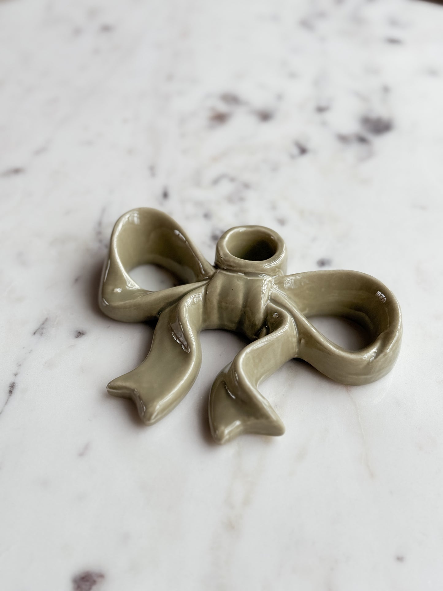 Ljusstake Rosett, Stor, Sage