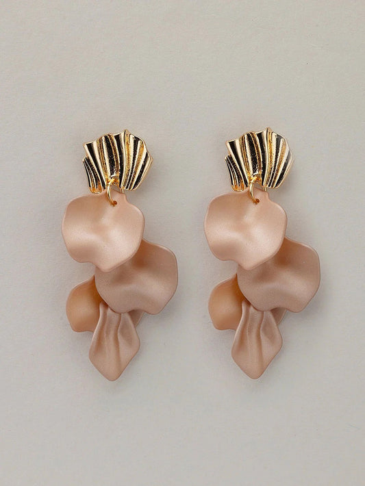 Wave Örhängen, Pearl Nougat