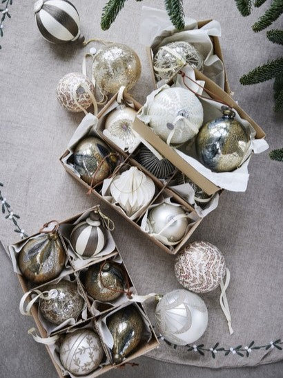 Julgranskula Perline, Offwhite, 8 cm