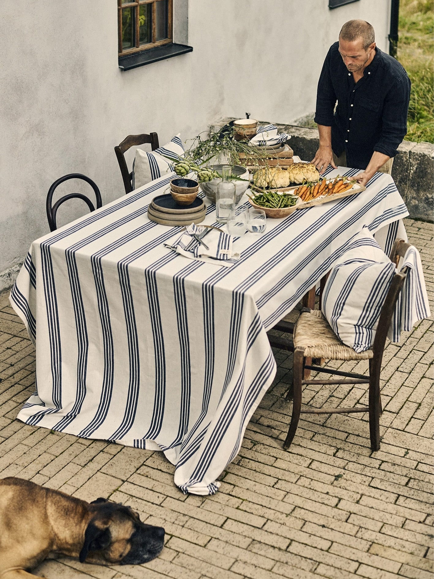 Apell Duk, 140x250 cm, Blåbär