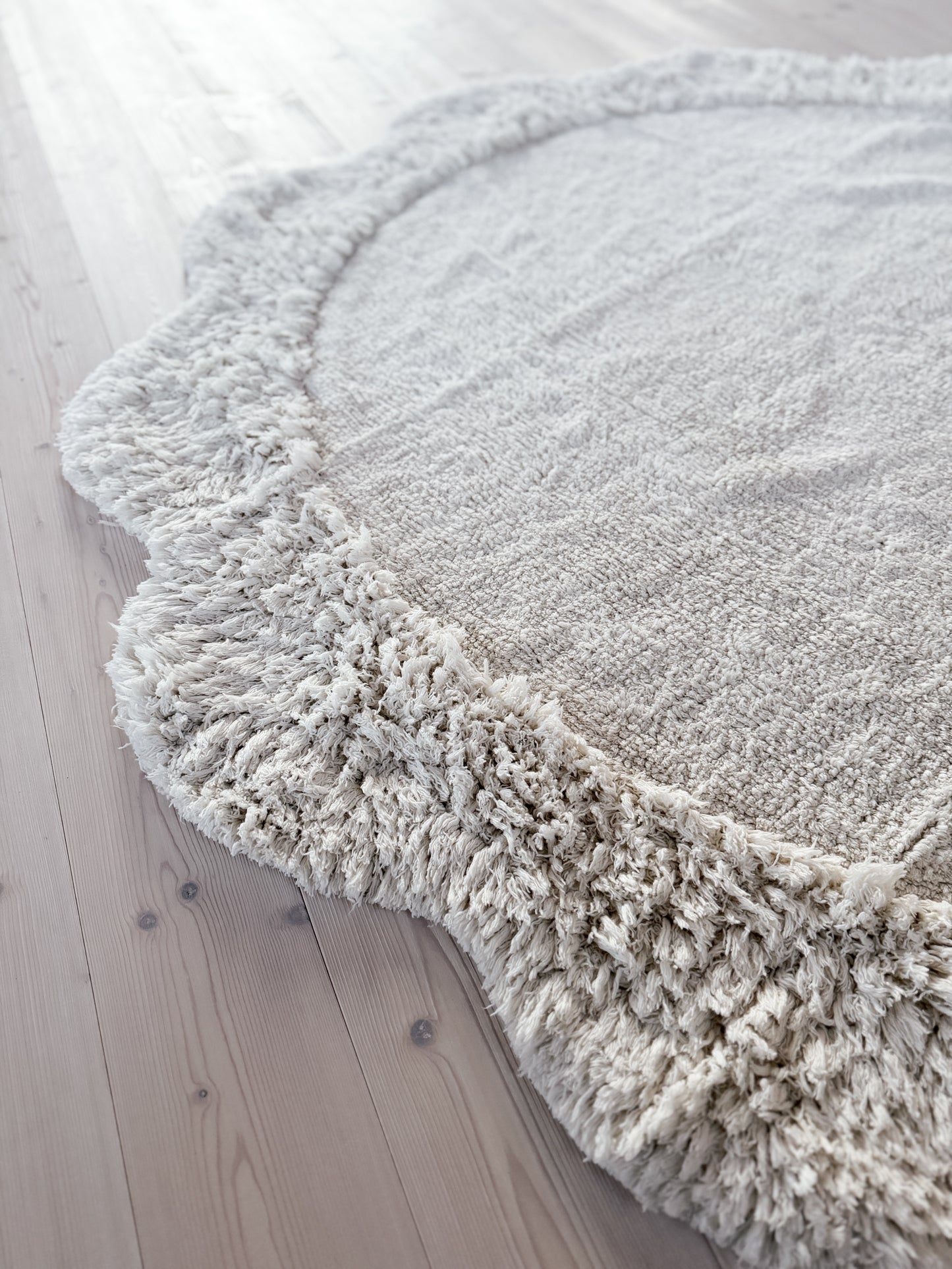 Yazz Matta, Rund, 160 cm, Offwhite