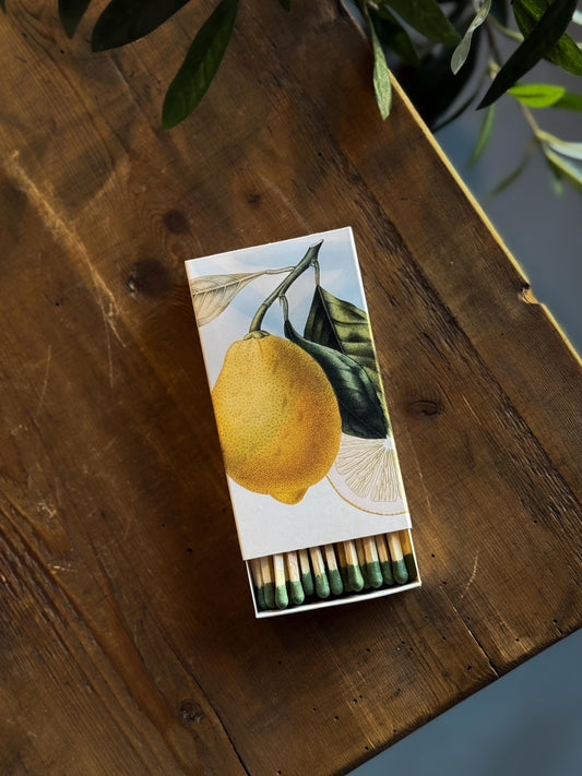 Tändsticksask Citron