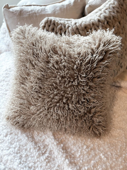 Curli Kuddfodral, 48x48 cm, Sand