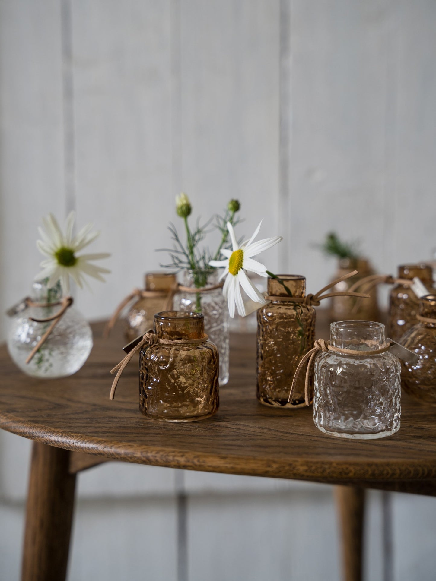 ERNST 3-pack Glasvaser med Struktur, Bärnsten