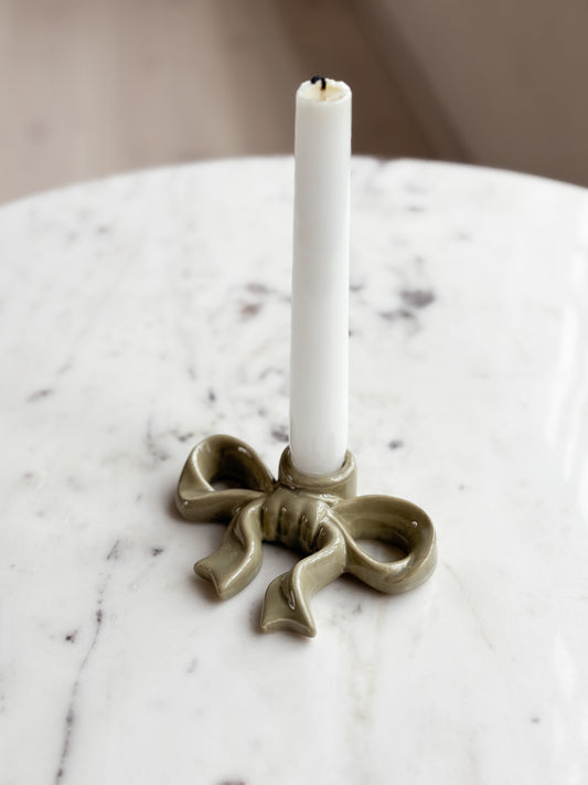 Ljusstake Rosett, Liten, Sage