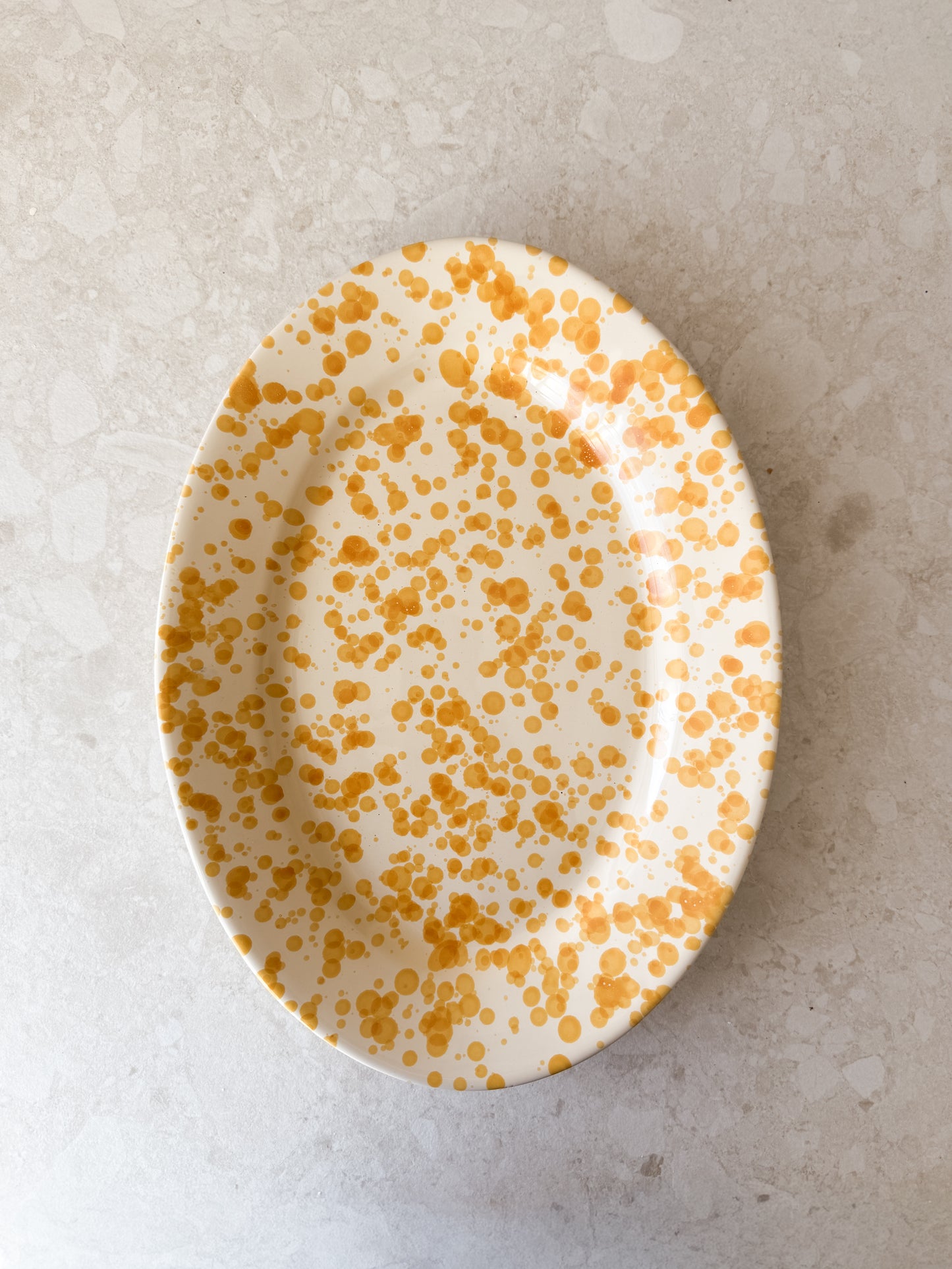 Spruzzi Serveringsfat 38 cm, Gul