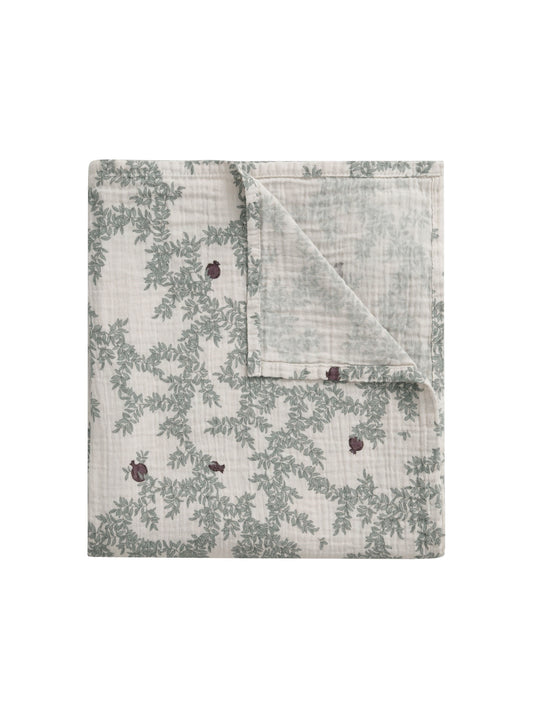 Muslin Swaddle Filt, Pomegranate