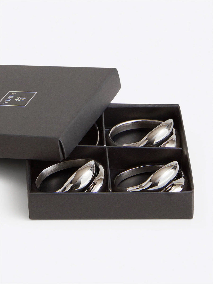 Inverness Servettringar, 4-Pack, Silver
