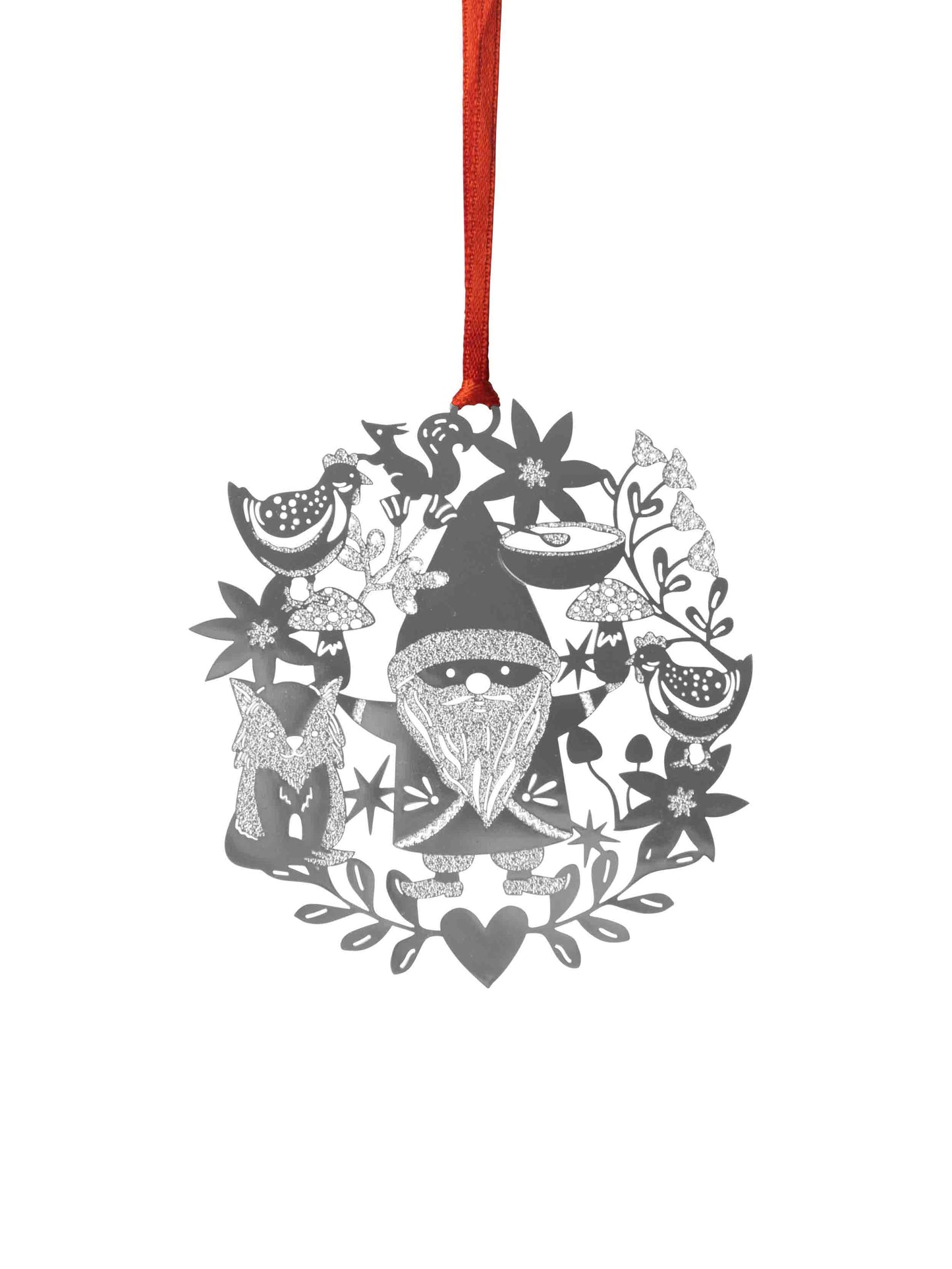 Juldekoration Fox & Santa