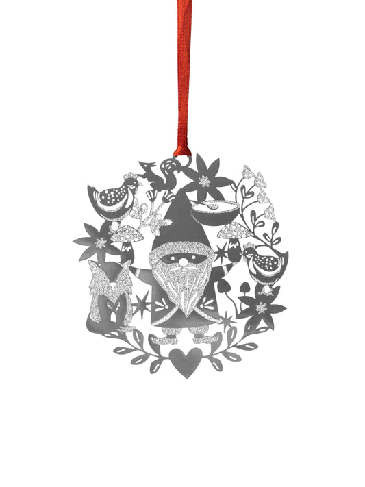 Juldekoration Fox & Santa