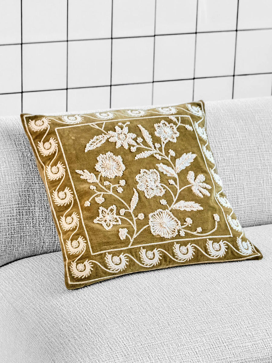 Rica Kuddfodral, Mustard, 50x50 cm