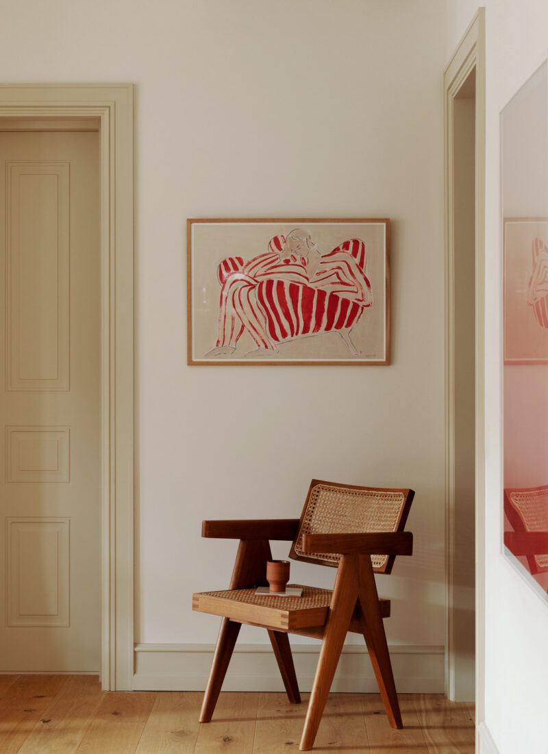 Print Sofia Lind, Red Chair, 50x70 cm